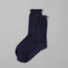 Guernsey Stitch Cotton Socks