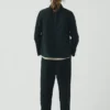 Alix Micro Houndstooth Cotton Linen Pants