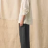 Half Placket Linen Shirt