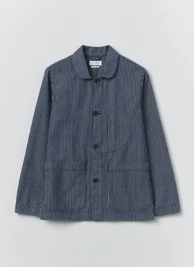 Hickory Stripe Denim Chore Jacket
