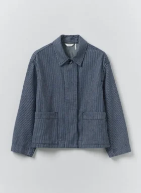 Hickory Stripe Denim Jacket