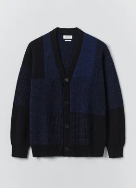 Jacquard British Wool Cardigan