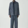 Jude Stripe Wide Leg Denim Trousers