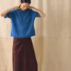 Knitted Cotton Linen Tee
