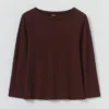 Lia Cotton Boat Neck Tee
