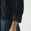Linen Silk Wrap Shirt