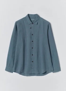 Loop Button Linen Shirt