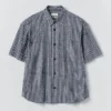 Natural Dye Stripe Cotton Shirt