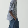 Natural Dye Stripe Cotton Shirt
