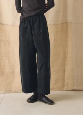 Organic Cord Barrel Leg Pants