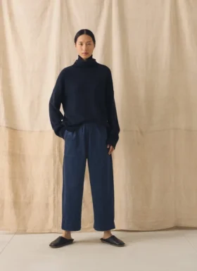 Organic Cord Barrel Leg Pants