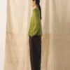 Organic Cotton Linen Easy Sweater