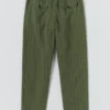 Overdyed Stripe Elasticated Cotton Linen Pants