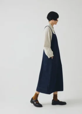 Patch Pocket Denim Dungaree Dress