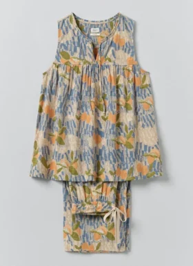 Picnic Print Cotton Pajamas