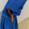 Pleated Cotton Linen Poplin Skirt