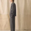 Pleated Linen Cotton Twill Pants