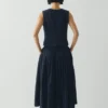 Cotton Linen Poplin Sleeveless Top