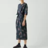 Provencal Paisley Print Cotton Poplin Dress