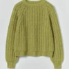 Racked Rib Wool Cotton Sweater