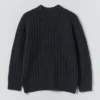 Racked Rib Wool Cotton Sweater