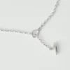 Sally Lacock Pod Toggle Silver Necklace