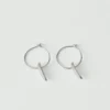 Sally Lacock Sculpted Seed Charm Hoops