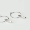 Sally Lacock Sculpted Seed Charm Hoops