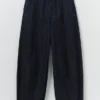 Sculpted Indigo Denim Pants