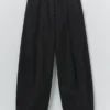 Sculpted Organic Cotton Twill Pants