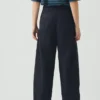 Sculpted Organic Cotton Twill Pants