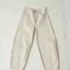 Sculptural Seamed Denim Pants