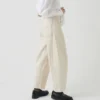 Sculptural Seamed Denim Pants