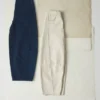 Sculptural Seamed Denim Pants