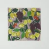 Sketched Fruit Cotton Silk Bandana