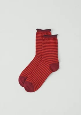 Stripe Cotton Cashmere Socks
