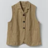 Stripe Cotton Linen Waistcoat