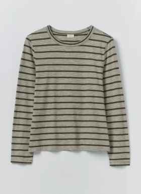 Stripe Crew Neck Tee