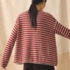 Stripe Lofty Alpaca Wool Sweater
