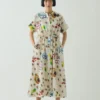 Table Setting Print Cotton Dress