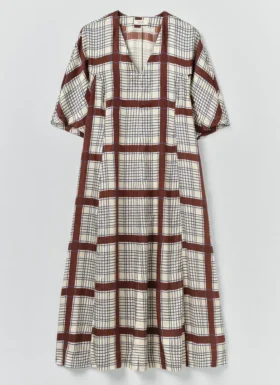 Tablecloth Print Dress