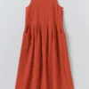 Tablier Stripe Cotton Pinafore Dress