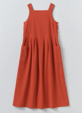 Tablier Stripe Cotton Pinafore Dress