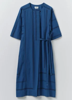 Tea Towel Stripe Cotton Dress