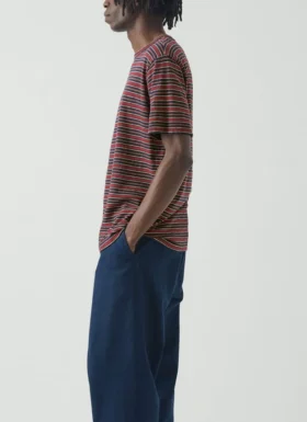 Theo Cotton Stripe Short Sleeve Tee