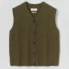 V Neck Wool Cashmere Tank