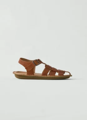 Vibae Leather Fisherman Buckle Sandals