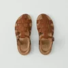 Vibae Leather Fisherman Buckle Sandals