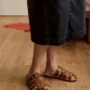 Vibae Leather Fisherman Sandals