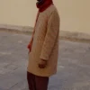 Vibrant Check Wool Overcoat